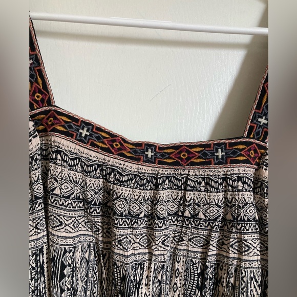 🌞Alya Cream Colored Southwest Embroidered Cropped Sleeveless Tank Blouse #Gr - Picture 7 of 10